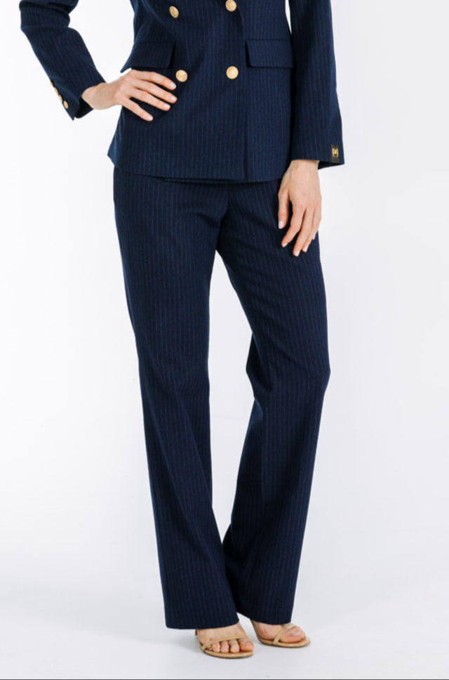 Maia Italian Pinstriped Trousers