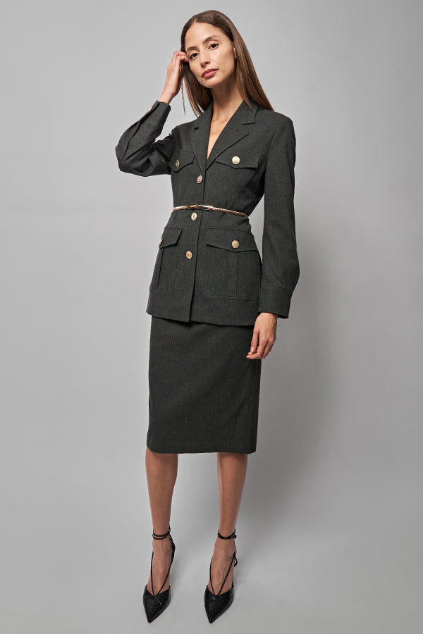 Larisa Tailored Safari Jacket