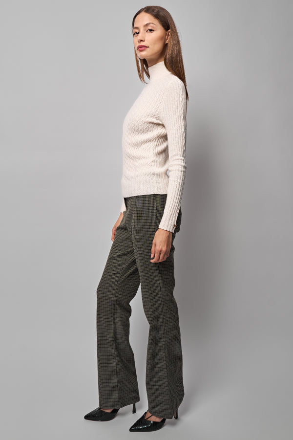 Kleio Flannel Plaid Trousers