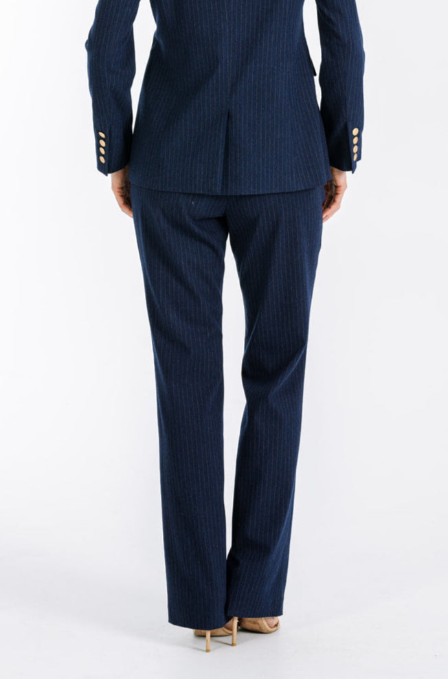 Maia Italian Pinstriped Trousers