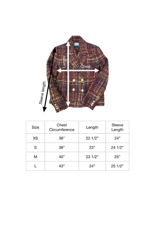 Jocasta Plaid Tweed Jacket