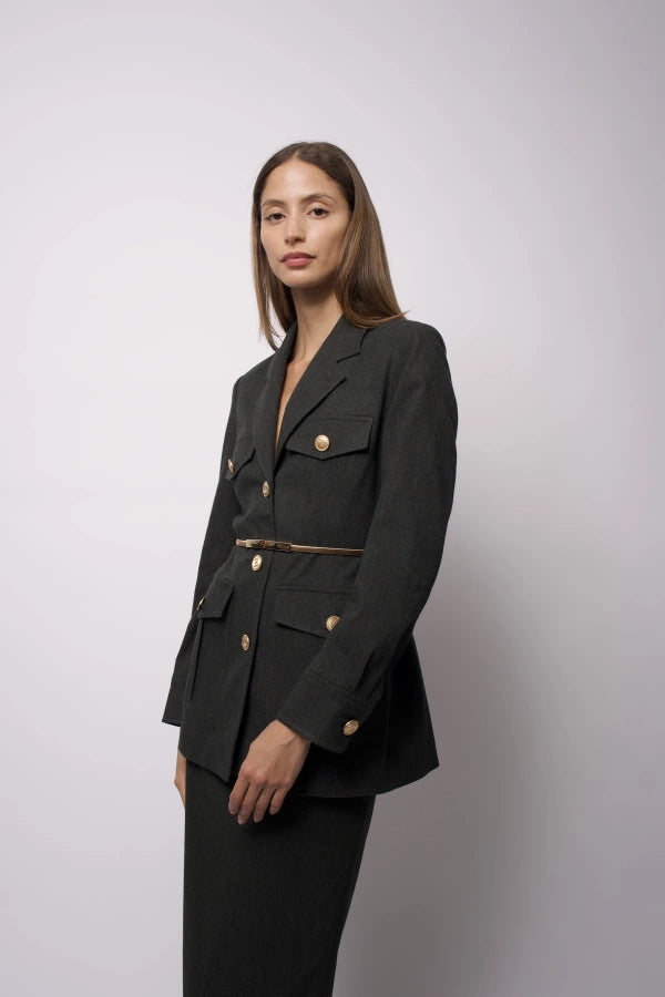 Larisa Tailored Safari Jacket