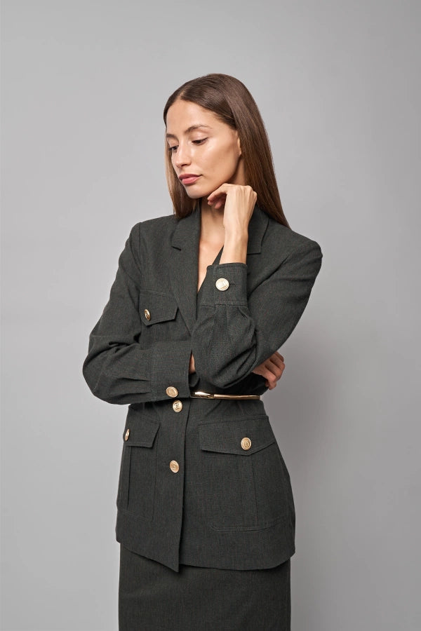 Larisa Tailored Safari Jacket