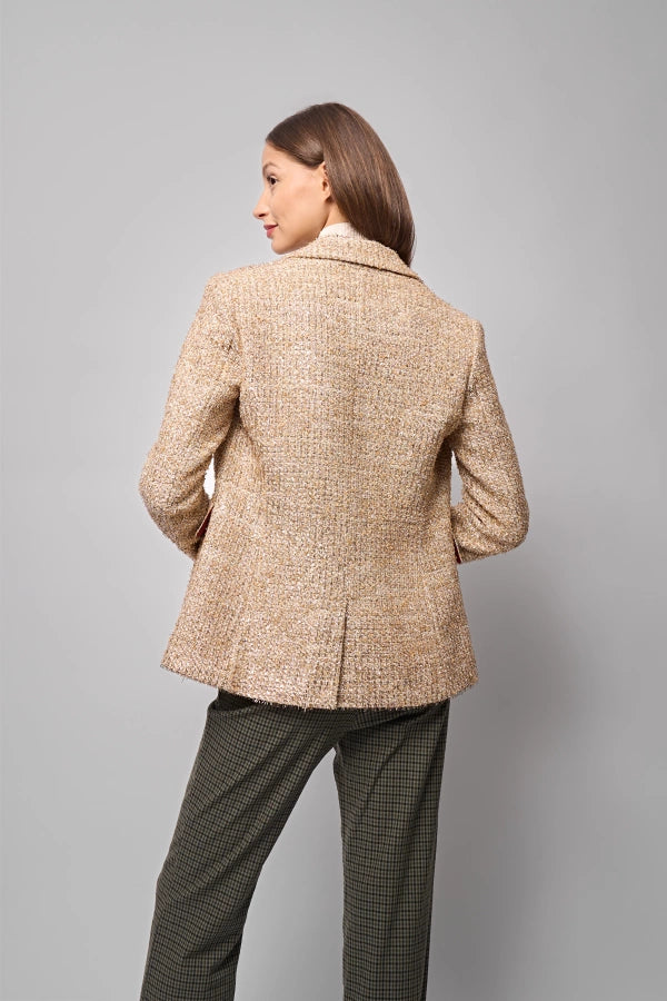 Idalia Metallic Multi Tweed Jacket