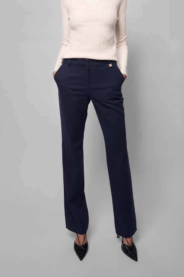 Maia Italian Pinstriped Trousers