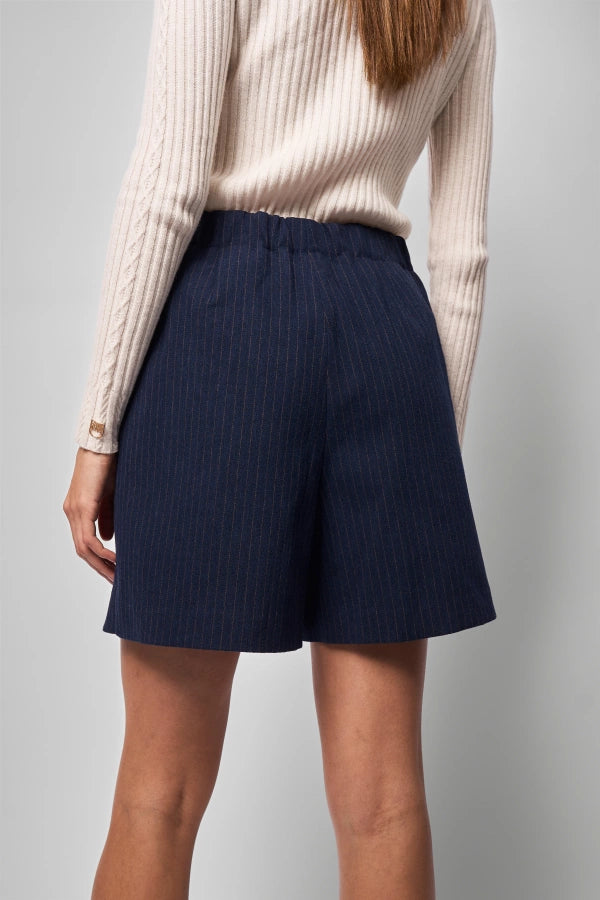 Rhea Italian Pinstripe Skirt