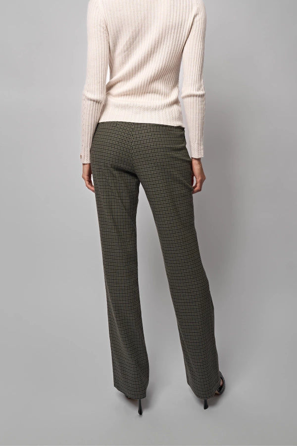 Kleio Flannel Plaid Trousers