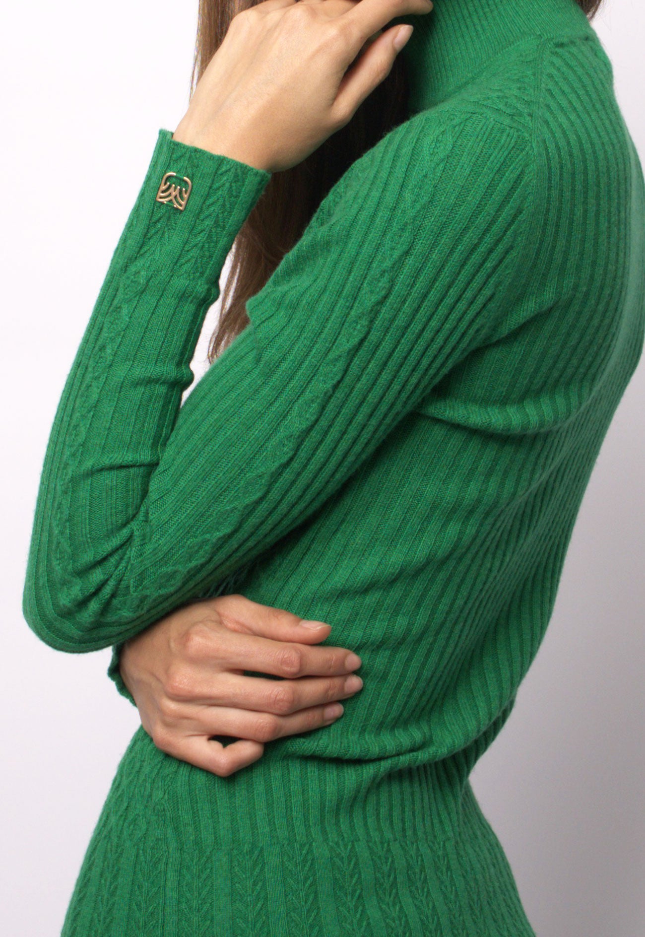 Gaia JM Logo Pointelle Sweater