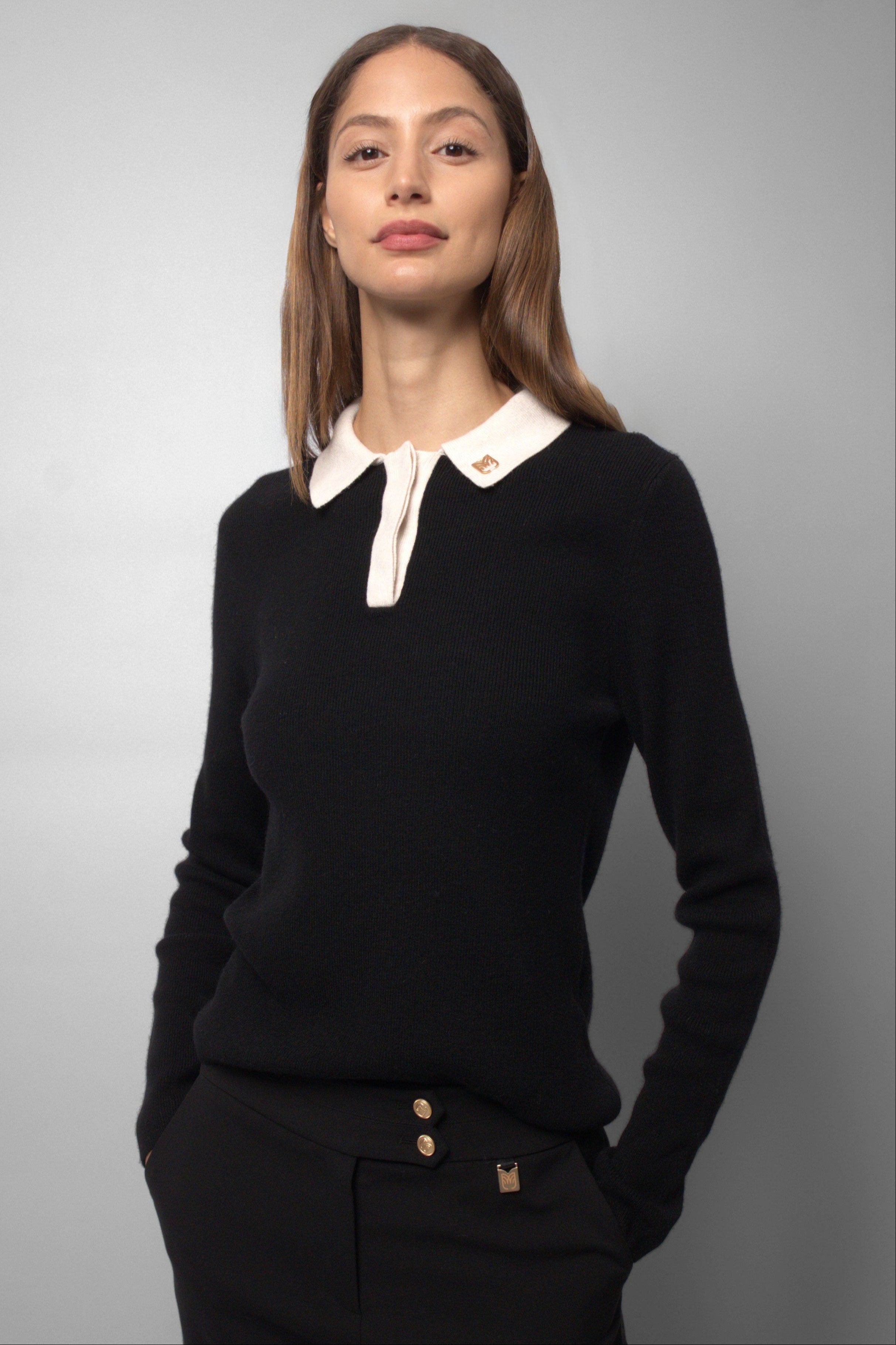 Selena Cashmere Blend Knit Top