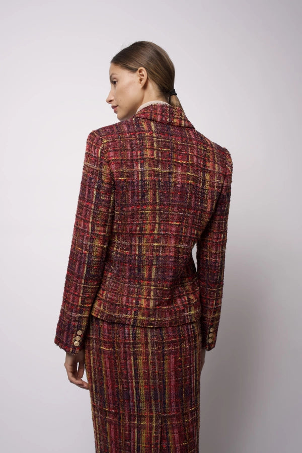 Jocasta Plaid Tweed Jacket