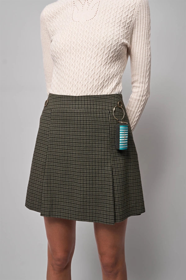 Kore Flannel Pleated Skirt