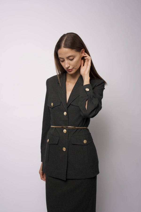 Larisa Tailored Safari Jacket