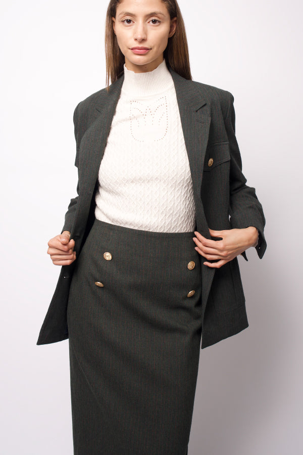 Melissa Tailored Flannel Skirt