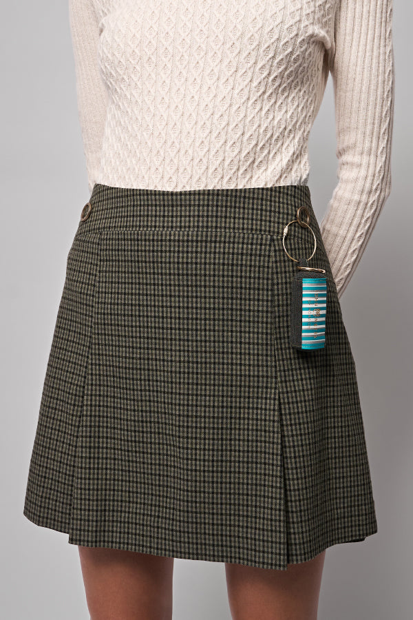 Kore Flannel Pleated Skirt